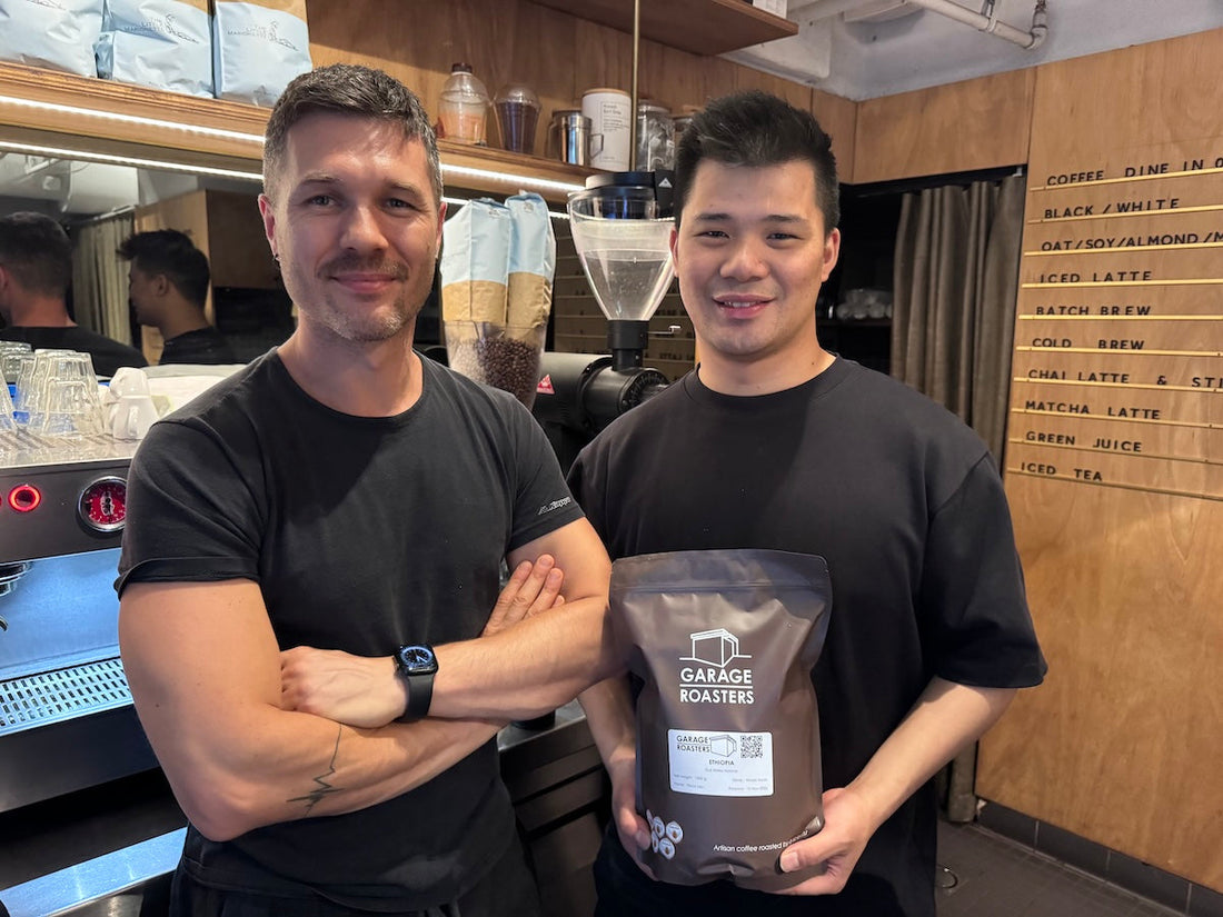 Garage Roasters' coffee available at Picco Leo Café, Ash St